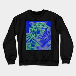 White Tiger from India - Green colour Crewneck Sweatshirt